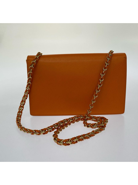 ショルダーバッグ ヴァラリボン チェーンショルダー オレンジ