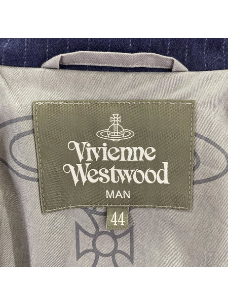 Vivienne Westwood ジャケット ストライプジャケット ネイビー (44)[値下]
