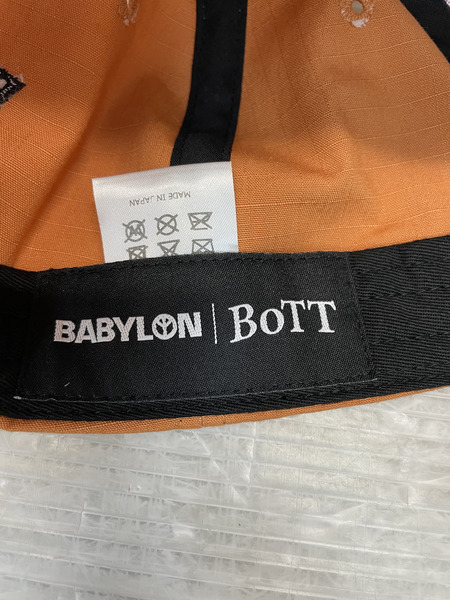 BoTT×BABYLON Building Cap ORG スナップバックキャップ