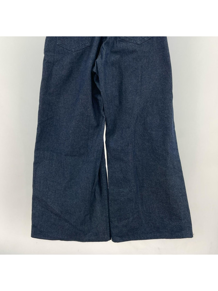 JOHN LAWRENCE SULLIVAN リジッドデニムワイドパンツ インディゴ