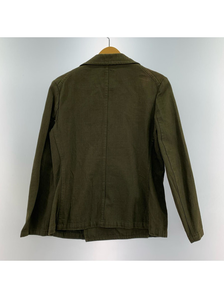 LIMI feu ミリタリージャケット ヨウジヤマモト ダブルブレストミリタリージャケット (S) カーキ