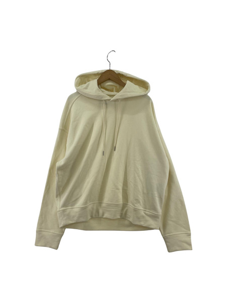 JIL SANDER+/OVERSIZED HOODIE/M/パーカ/アイボリー[値下]