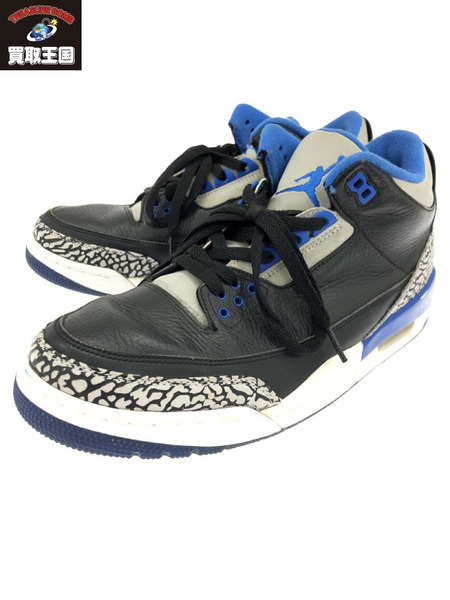 Air jordan 3 retro sport blue sale