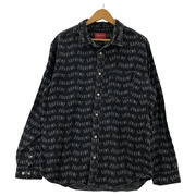 Supreme 長袖シャツ 22SS Arc Jacquard Denim Shirt (M)