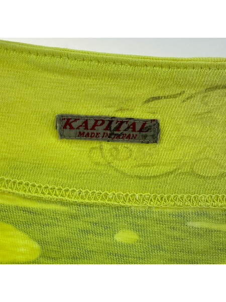 KAPITAL 半袖Tシャツ・カットソー ボーン 黄色