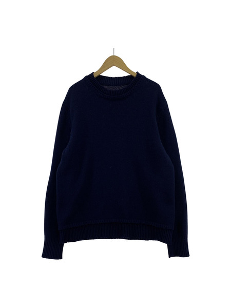 MAISON MARGIELA decortique pullover エルボーパッチ セーター 紺 M