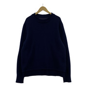 MAISON MARGIELA decortique pullover エルボーパッチ セーター 紺 M