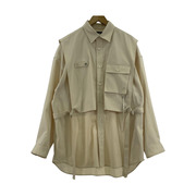 MAISON SPECIAL ジャケット オーバーレイヤリングシャツコート