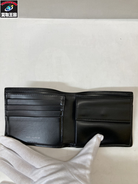 SAINT LAURENT 二つ折り財布 黒