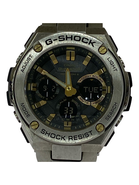 CASIO G-SHOCK GST-W110D/G-STEEL/ソーラー/シルバーカラー