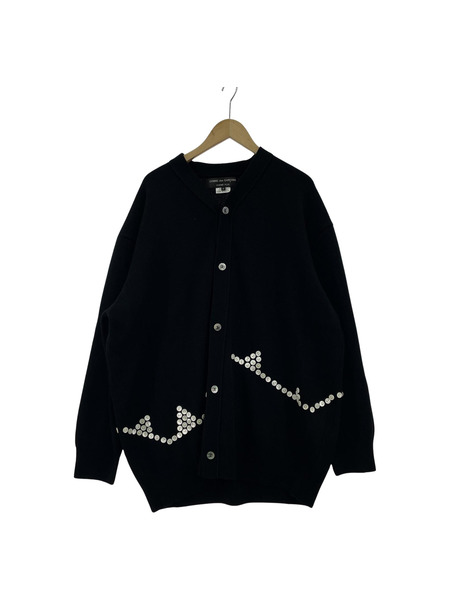 COMME des GARCONS カーディガン ボタン・ワイドカーディガン M ブラック