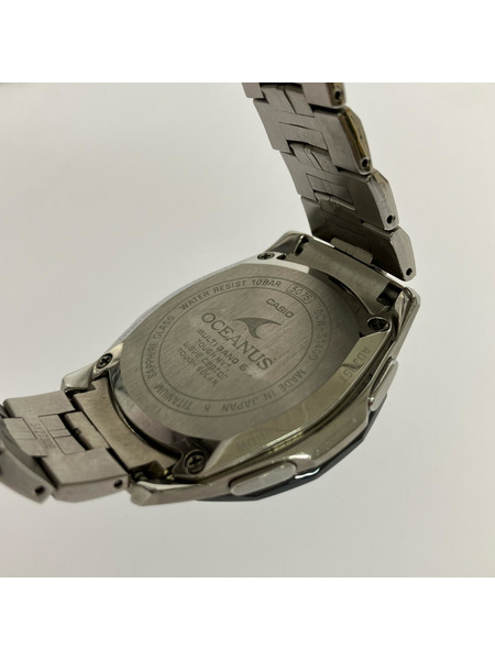 CASIO メンズ時計 OCEANUS/黒文字盤/ソーラーデイト/0CW-S1400