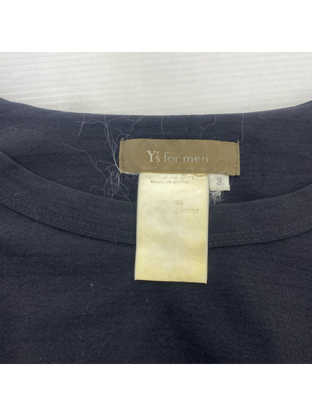 Y's for men 長袖Tシャツ・カットソー WOOL L/S Tee BLK