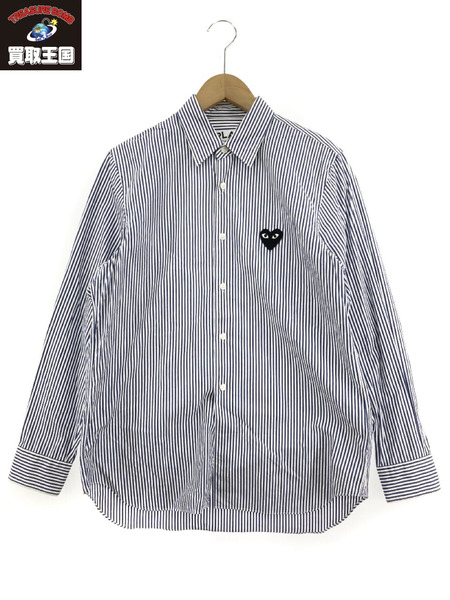 PLAY COMME des GARCONS ストライプシャツ S-