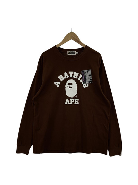 A BATHING APE MAD FACE COLLEGE スウェット L[値下]