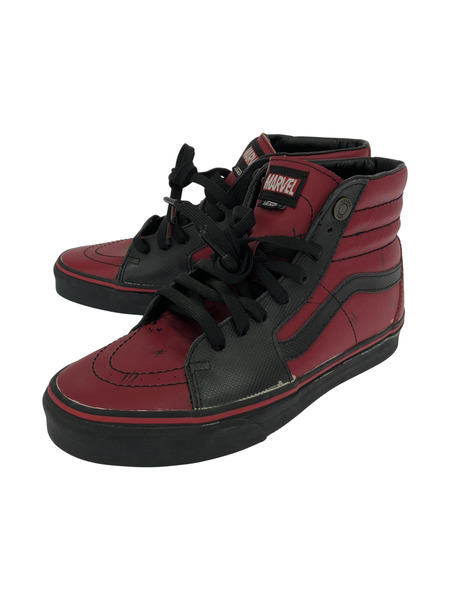 VANS MARVEL SK-8 HI 25.5cm 赤