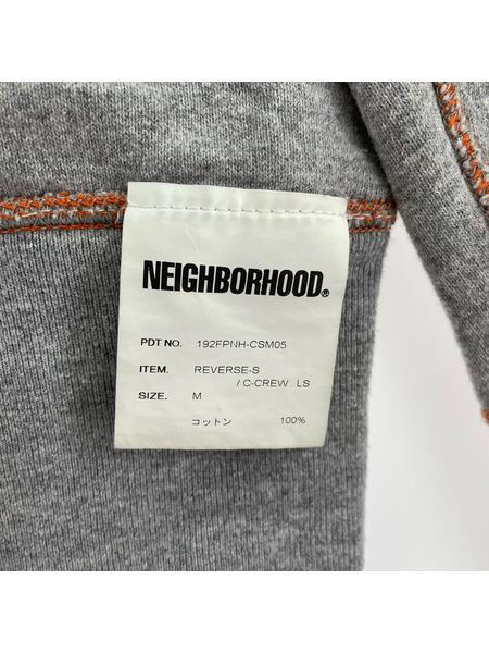NEIGHBORHOOD スウェット・トレーナー REVERSE-S/C-CREW.LS(M)