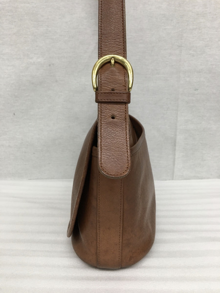 COACH　D5C-4150　レザーショルダーバッグ　茶