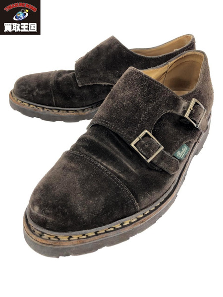 Paraboot 6258 WILLIAM ダブルモンクストラップ スウェードシューズ 6