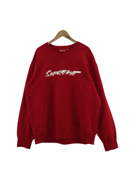 Supreme Futura Logo Crewneck スウェット 赤 (XL)