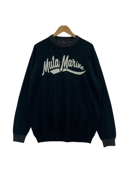 ACANTHUS × muta MARINE Ringer Logo knit　XL[値下]