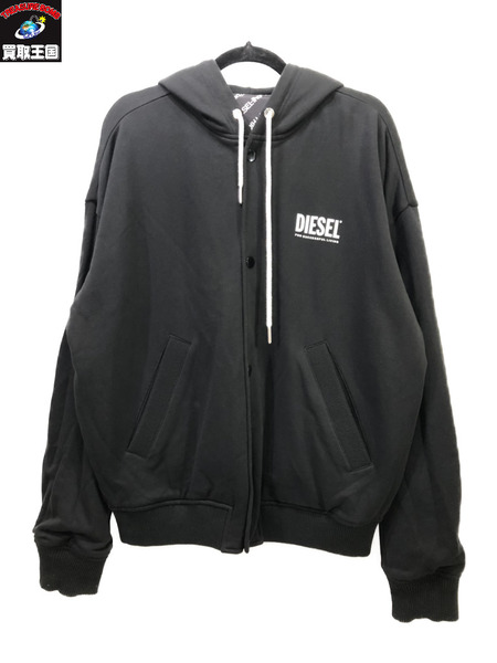 DIESEL リバーシブルスウェットジャケット/BLK/L/黒/ディーゼル｜商品