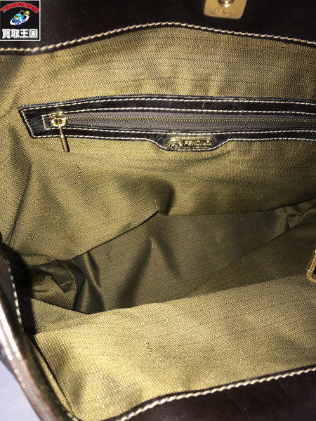 FENDI トートバッグ ズッカ柄キャンバスバッグ