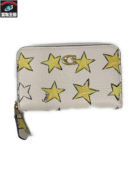 コンパクトウォレット COACH エッセンシャル スモール ジップ カードケース・スター