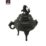 生活雑貨 織田幸銅器　獅子蓋像耳