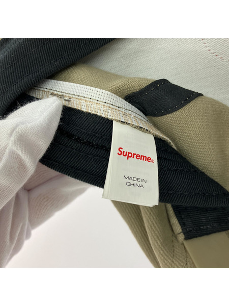 Supreme 24ss Twill Patch 5パネルキャップ ベージュ