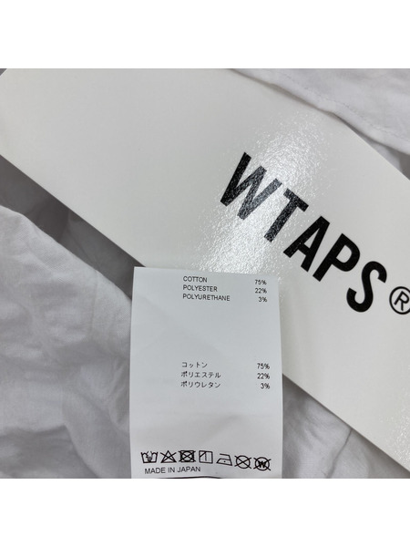 WTAPS BD SS COPO.SUCKER.COOLMAX SSシャツ 白