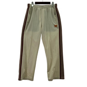 Needles パンツ NARROW TRACK PANTS ベージュ/オレンジ/茶
