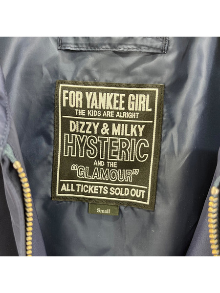 HYSTERIC GLAMOUR ブルゾン・ジャンパー HG SYMBOL LOGO JACKET 紺 S