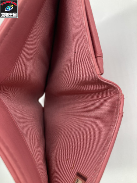 CHANEL シャネル マトラッセ 長財布 ピンク 折りたたみサイフ 