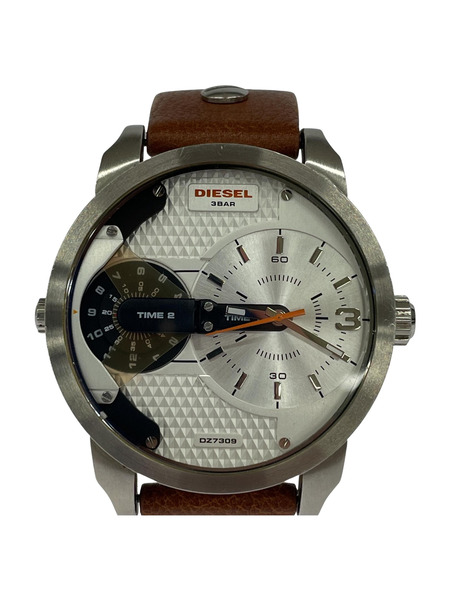 DIESEL Mini daddy brown leather