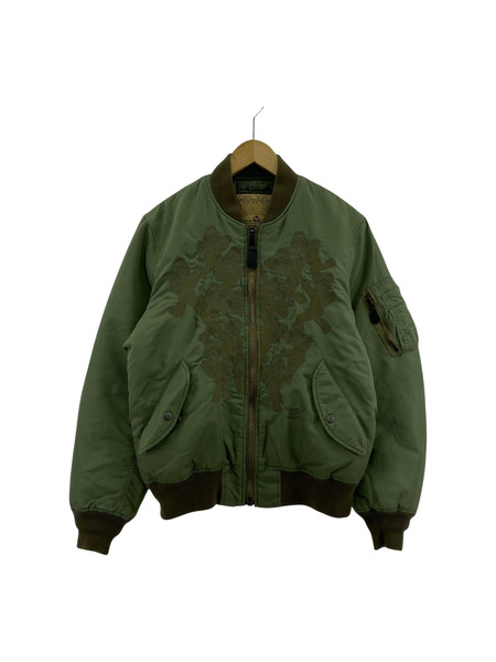 AVIREX フライトジャケット ×TAPPEI STONE WASH&EMB MA-1 L