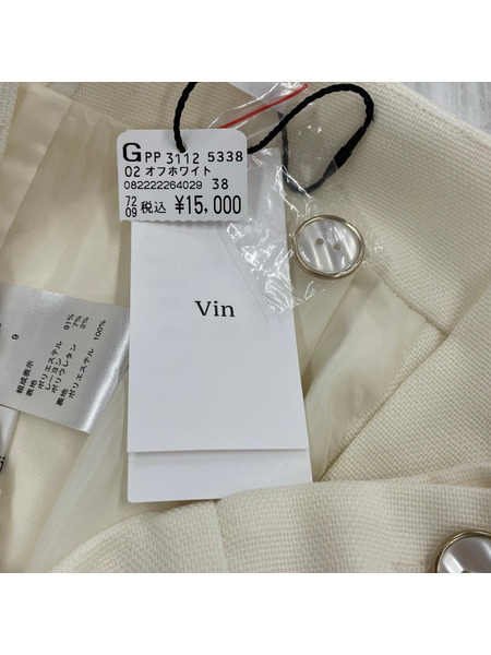 パンツ Vin スラックス レーヨン混 ベージュ