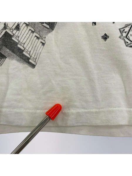 OLD・VINTAGE 90s USA製 M.C.ESCHER エッシャー ダマシ絵 Tシャツ (L)