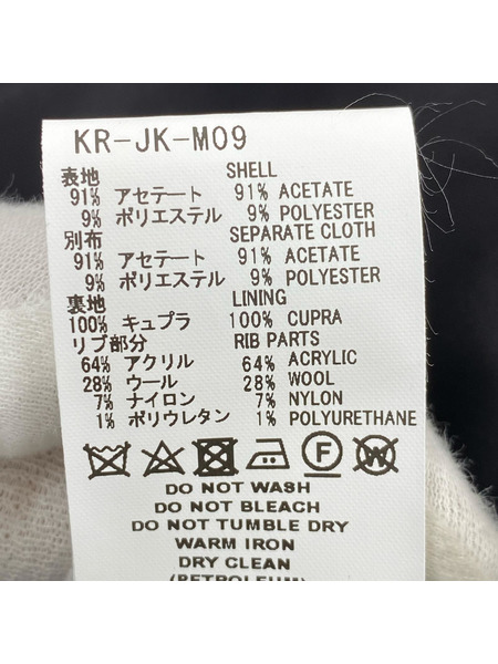 FACETASM ジャケット SOUVENIR JACKET 黒/紺 4 KR-JK-M09