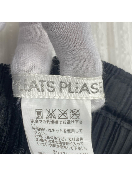 ISSEY MIYAKE ロングスカート プリーツスカート ブラック(2)