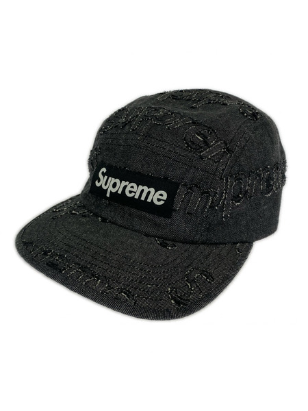 Supreme キャップ 24fw Lasered Denim Camp Cap