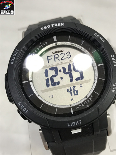 PROTREK ソーラー時計 PRG-30/腕時計/黒