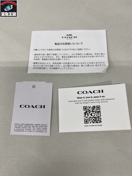 コンパクトウォレット COACH エッセンシャル ミニトライフォールドウォレット チェリー
