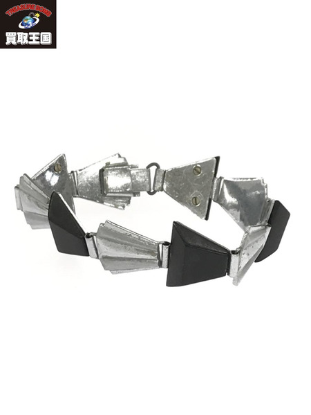 art deco machine age chrome bracelet[値下]