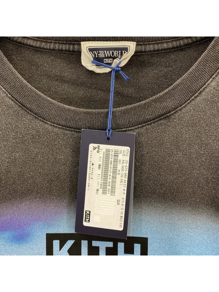 KITH NY TO THE WORLD VINTAGE TEE BLACK XXL
