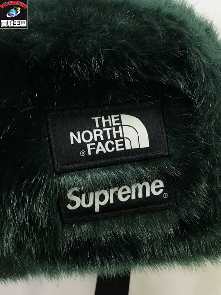 Supreme×The North Face/Faux Fur Waist Bag/シュプリーム×ザノースフェイス/グリーン/ボディバッグ