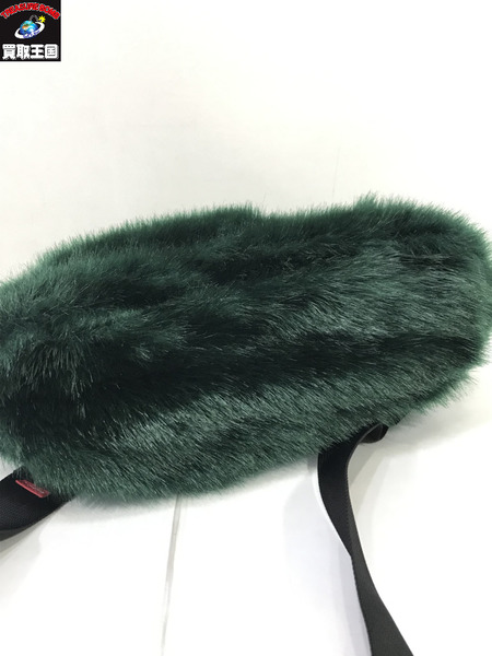 Supreme×The North Face/Faux Fur Waist Bag/シュプリーム×ザノースフェイス/グリーン/ボディバッグ