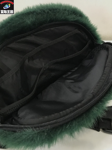 Supreme×The North Face/Faux Fur Waist Bag/シュプリーム×ザノースフェイス/グリーン/ボディバッグ