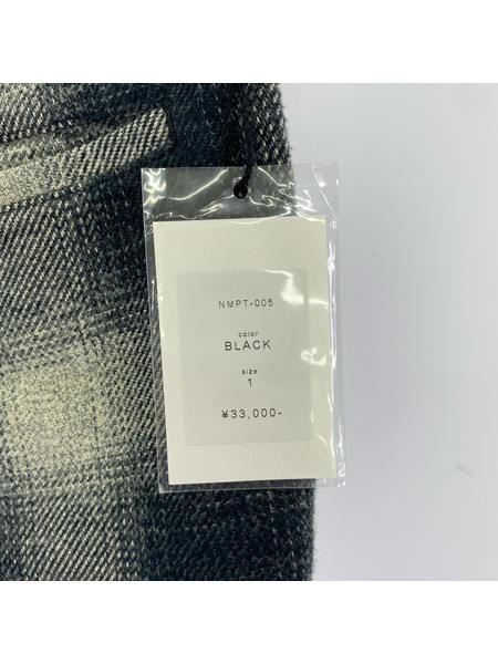 Name. パンツ モールスキン チェックパンツ 黒 (1)[値下]
