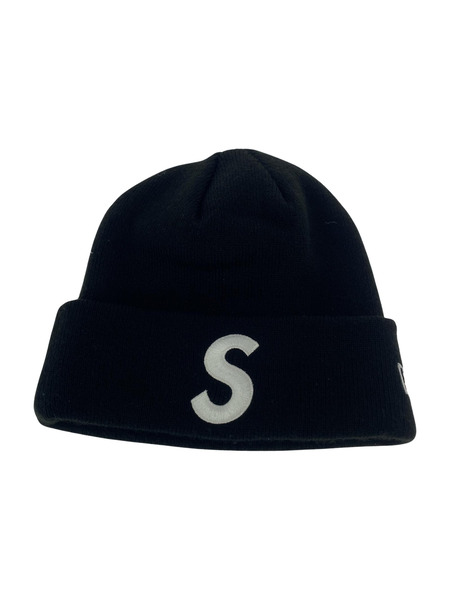 Supreme×NEW ERA S Logo Beanie/ブラック